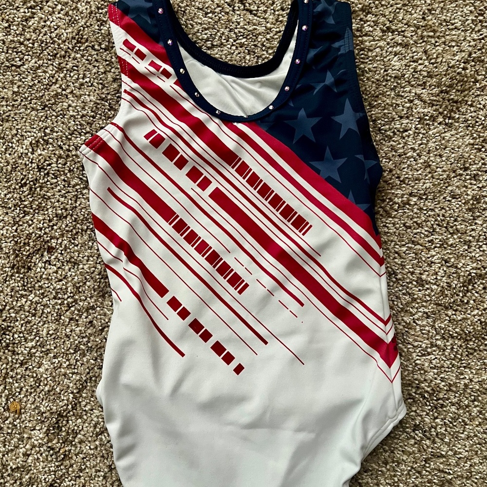 Go for Glory Team USA Replica Leotard Size CL - Picture 2 of 3